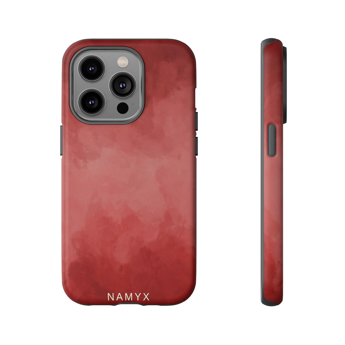 Red Watercolor Tough Phone Case — Durable Protective iPhone Cover