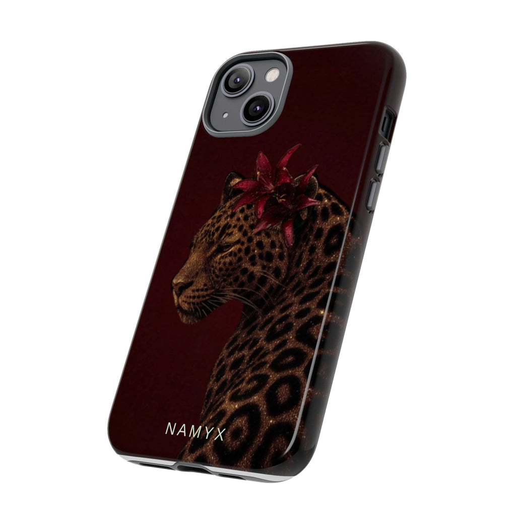 Leopard Floral Tough Phone Case