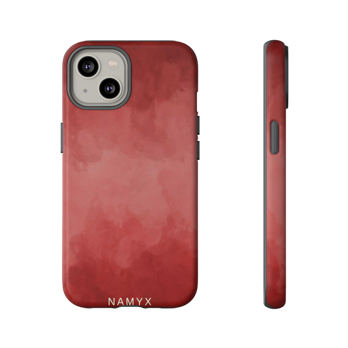 Red Watercolor Tough Phone Case — Durable Protective iPhone Cover
