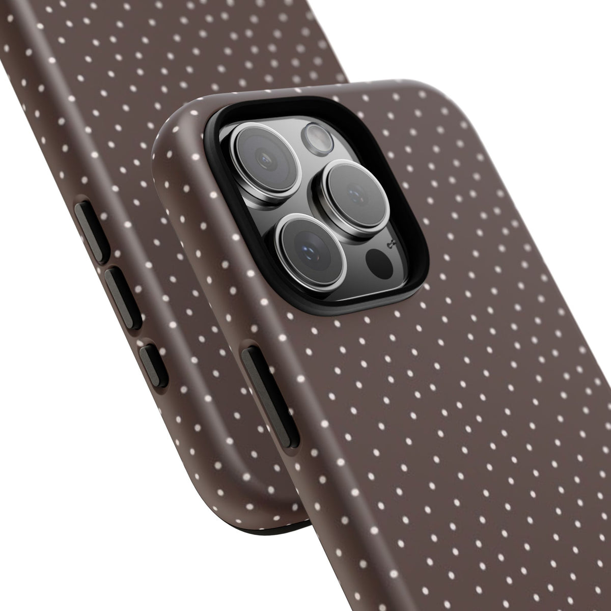 Brown Polka Dot Tough Phone Case - Slim Protective iPhone Cover