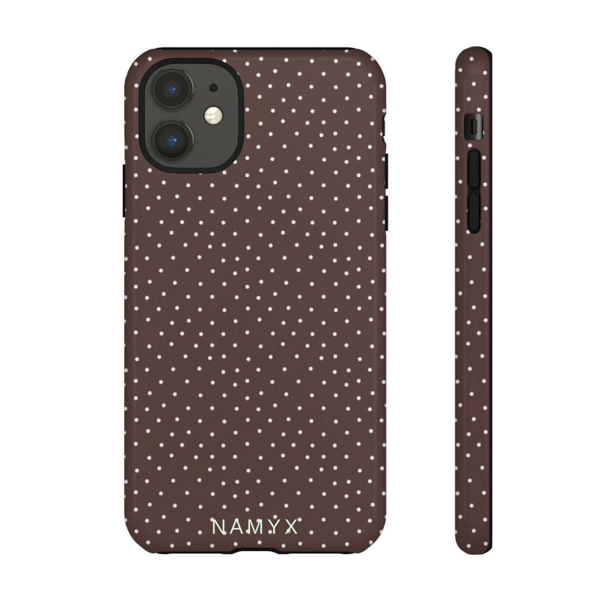 Brown Polka Dot Tough Phone Case - Slim Protective iPhone Cover