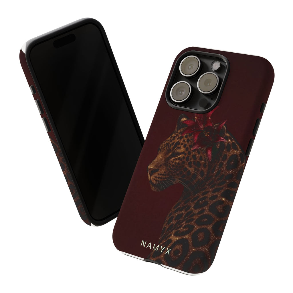 Leopard Floral Tough Phone Case