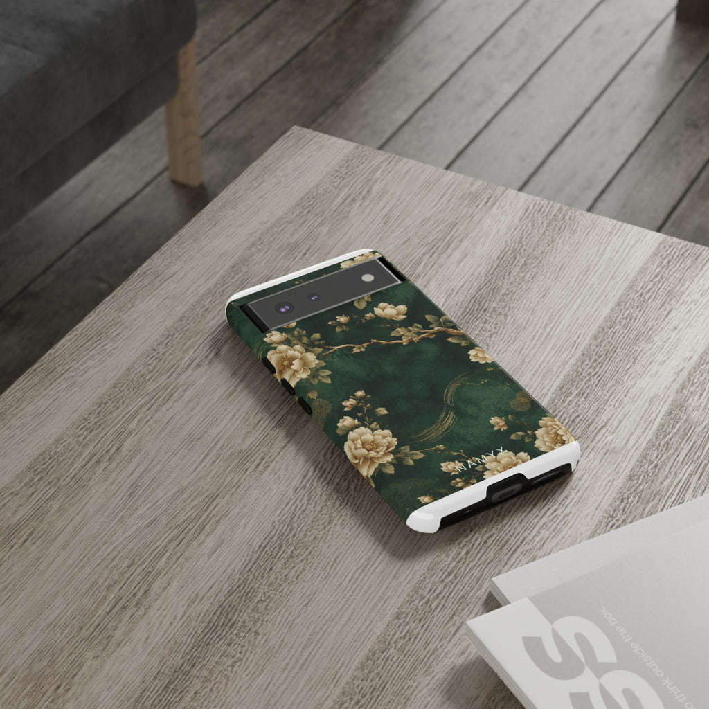 Floral Jade Tough Phone Case