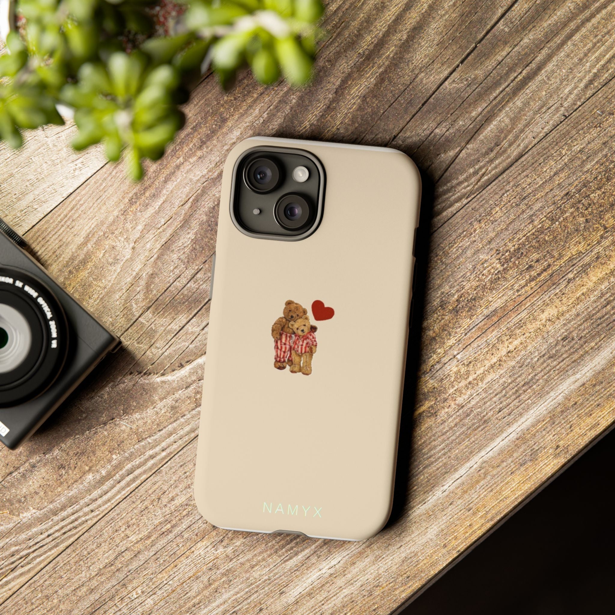 Teddy Heart Phone Case — Cute Vintage Plush Bear Protective iPhone Case
