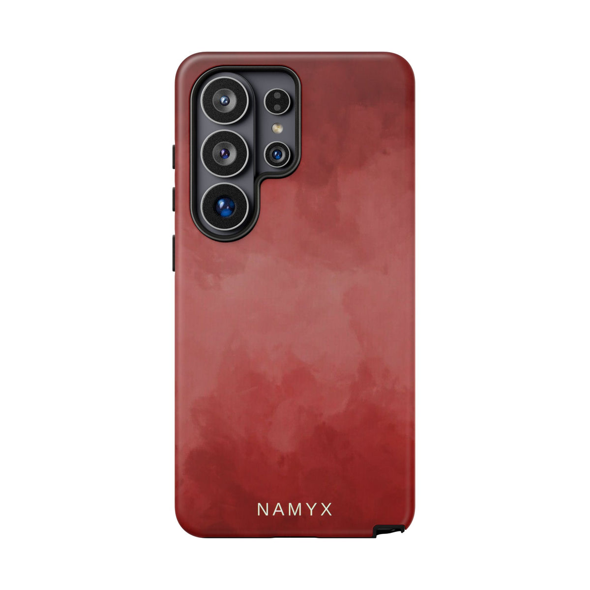 Red Watercolor Tough Phone Case — Durable Protective iPhone Cover