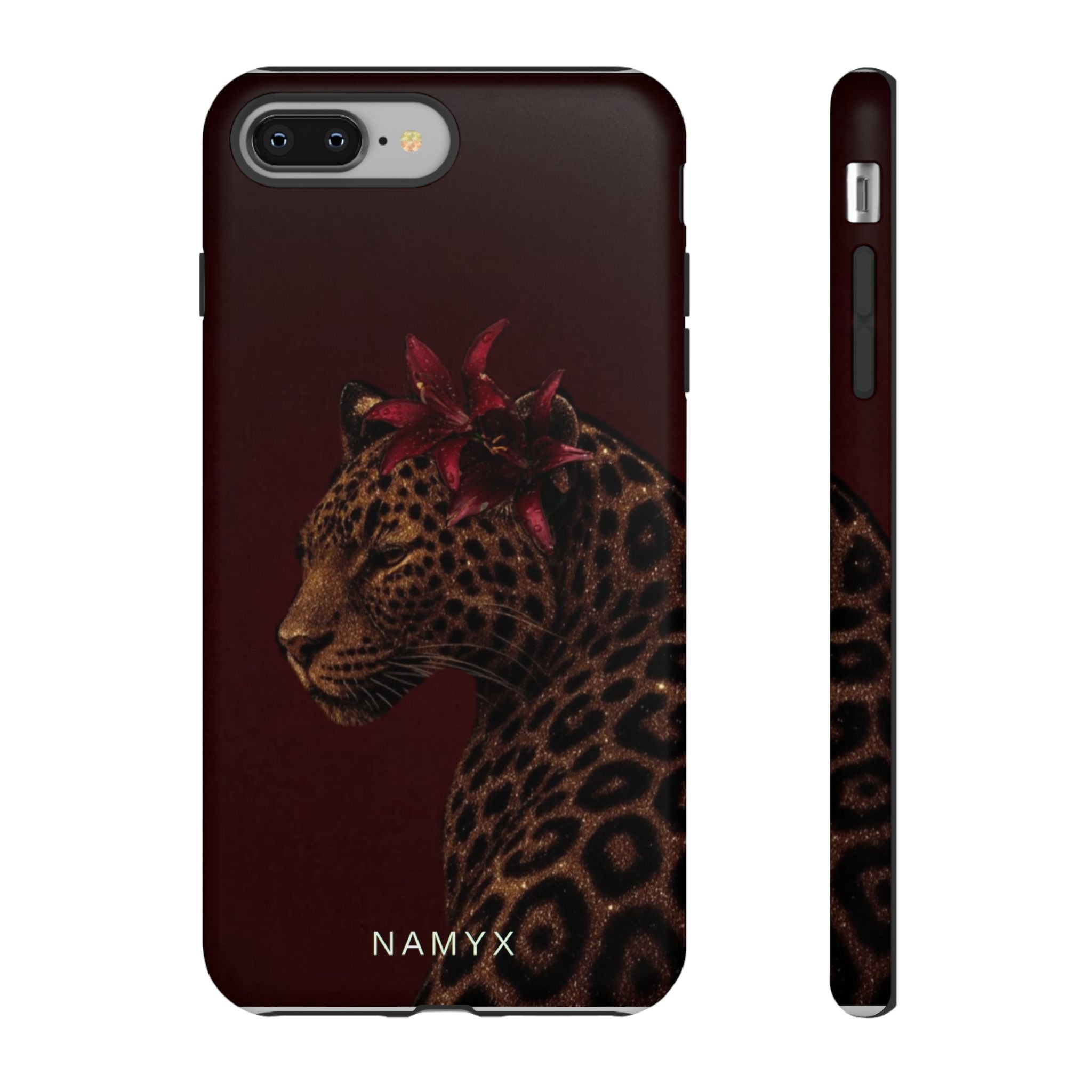 Leopard Floral Tough Phone Case