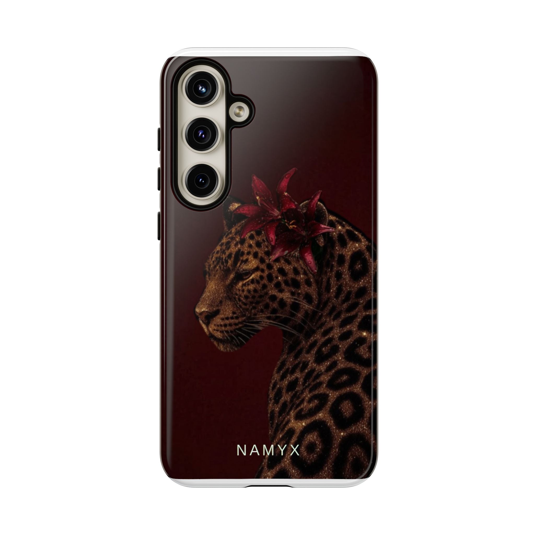 Leopard Floral Tough Phone Case