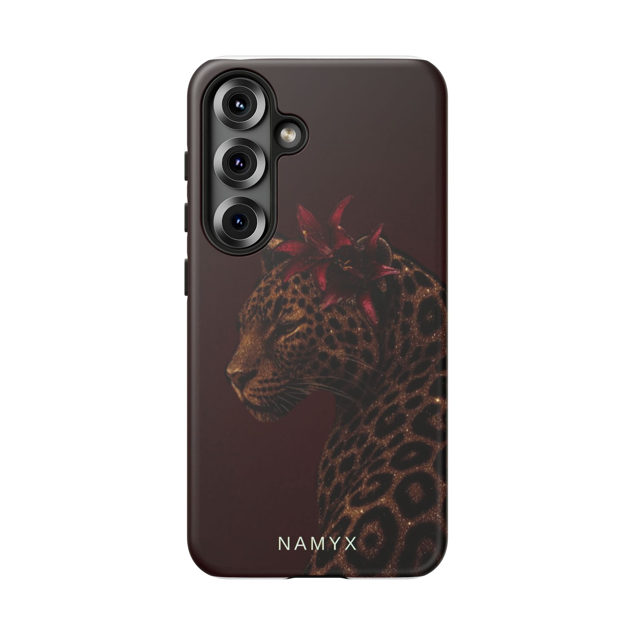 Leopard Floral Tough Phone Case