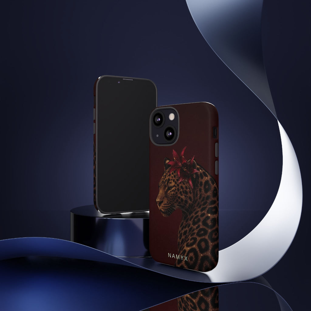 Leopard Floral Tough Phone Case