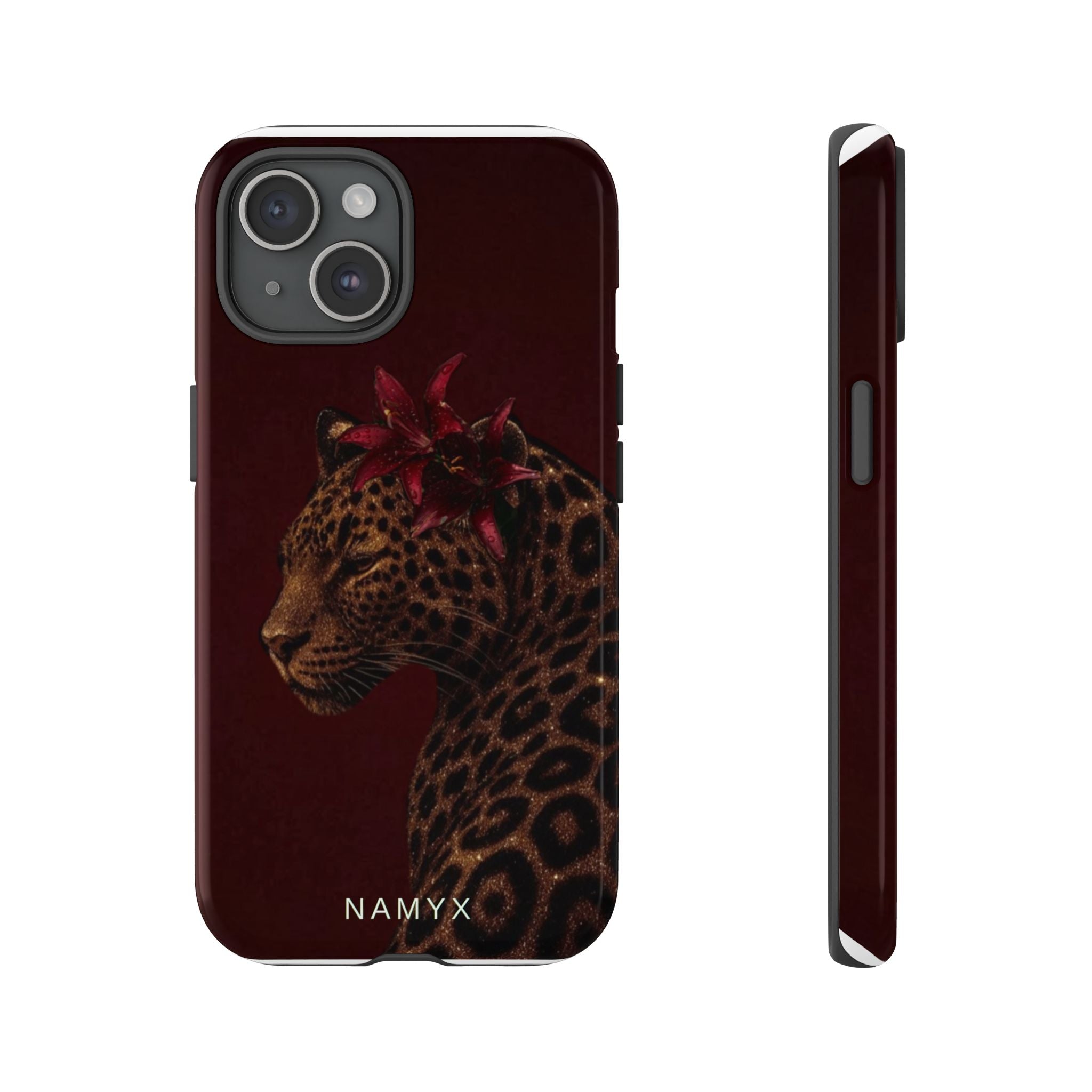 Leopard Floral Tough Phone Case