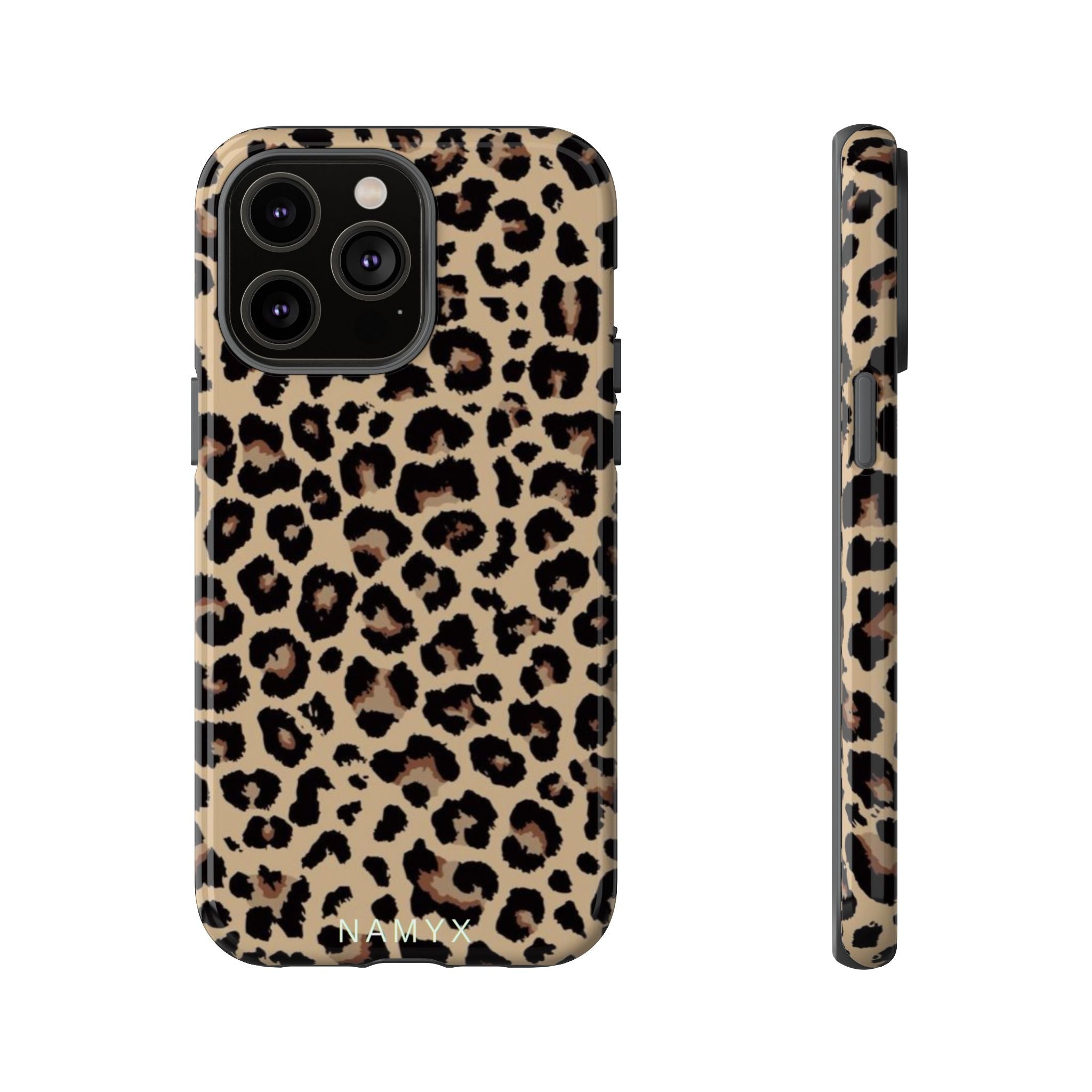 Leopard Print Tough Phone Case – Durable Protective Animal Print Phone Cover