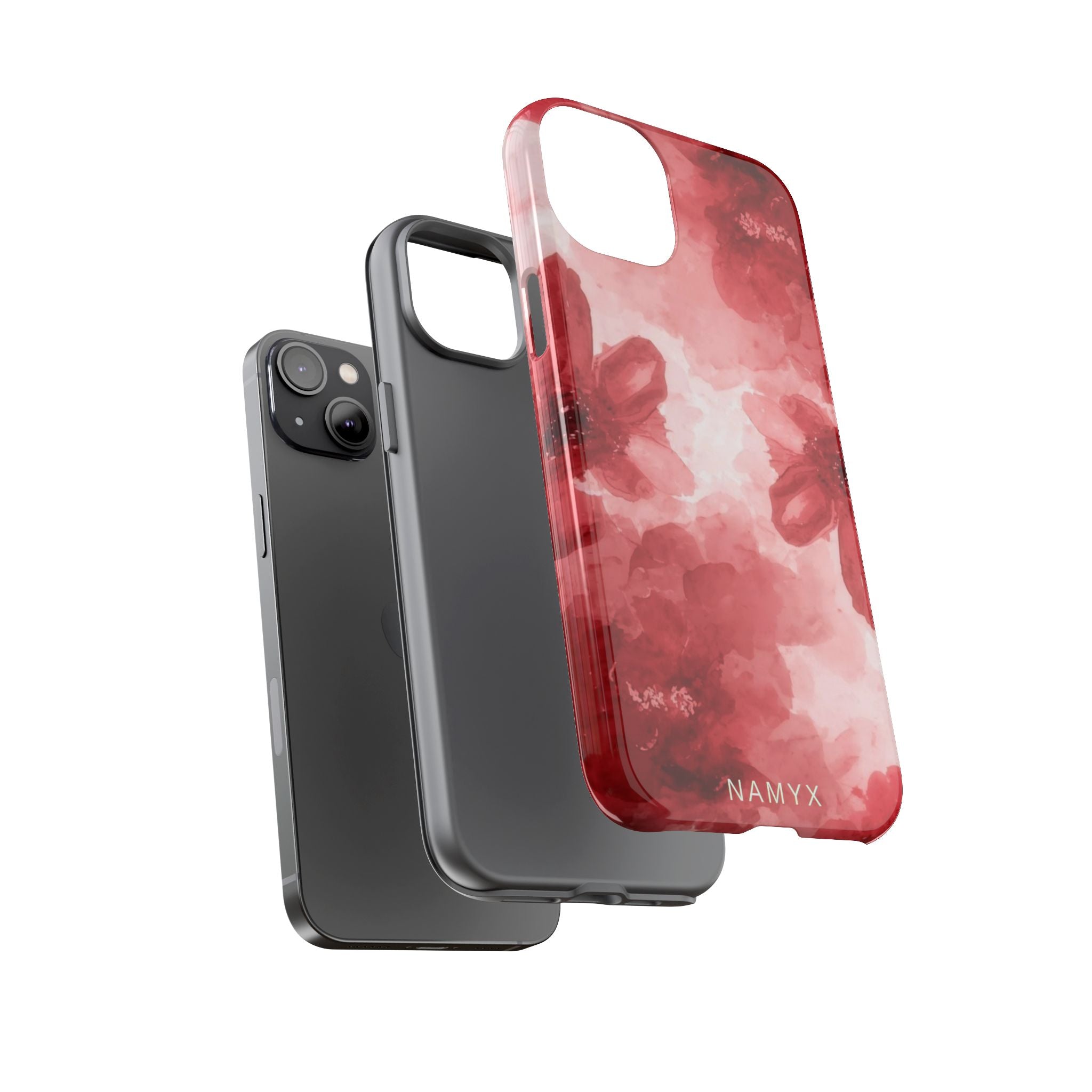 Floral Red Watercolor Tough Phone Case