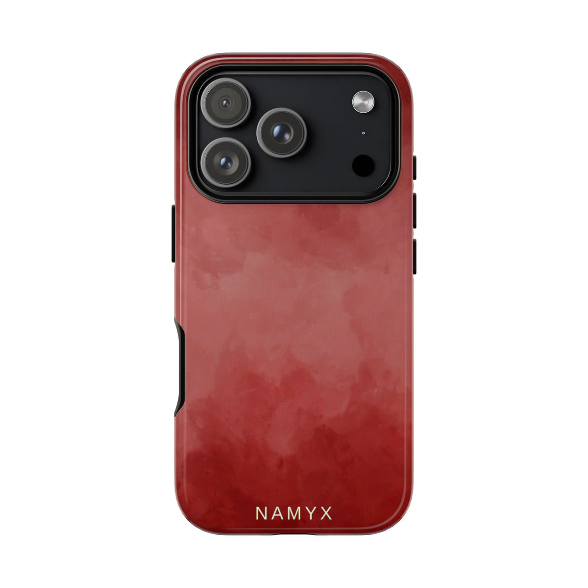 Red Watercolor Tough Phone Case — Durable Protective iPhone Cover