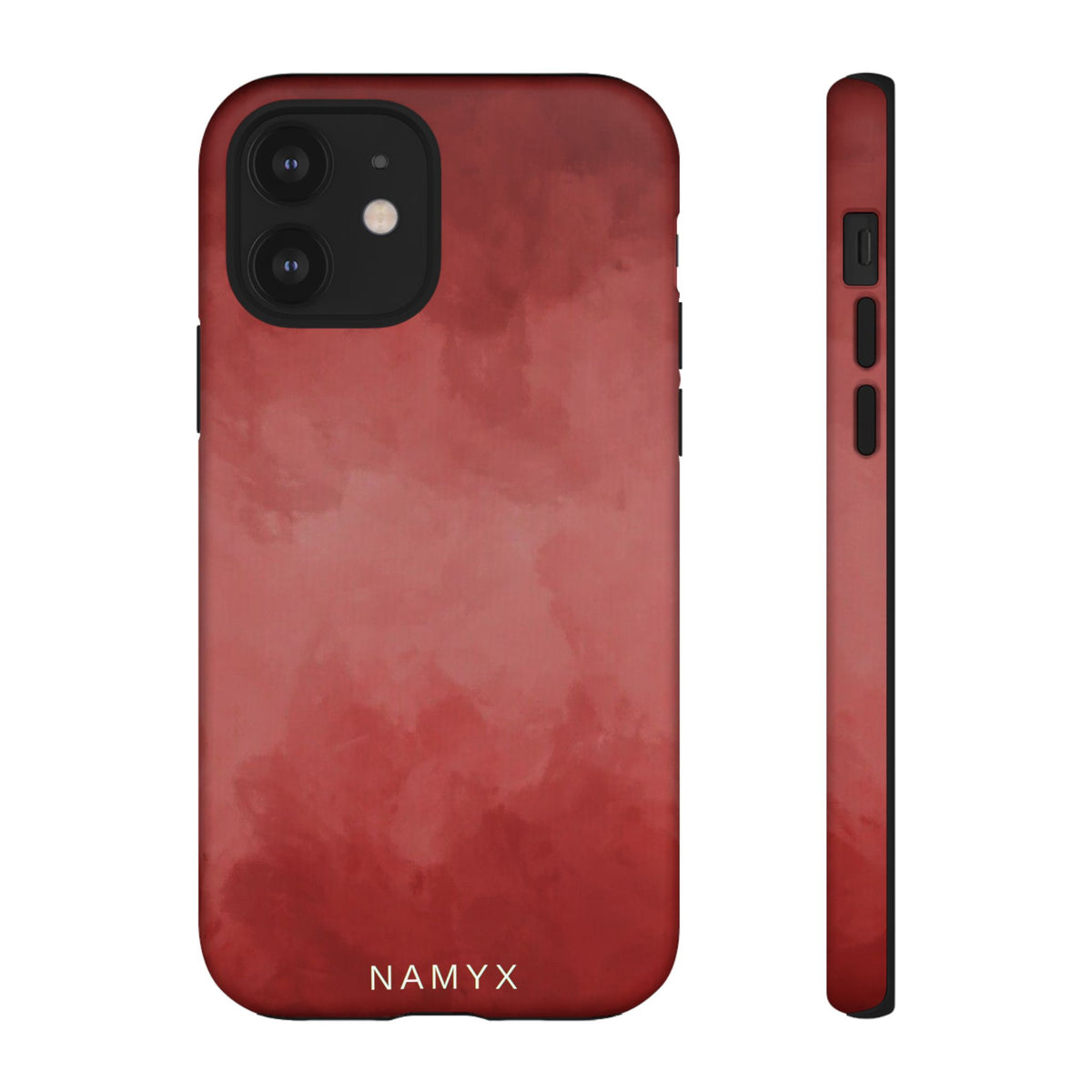 Red Watercolor Tough Phone Case — Durable Protective iPhone Cover