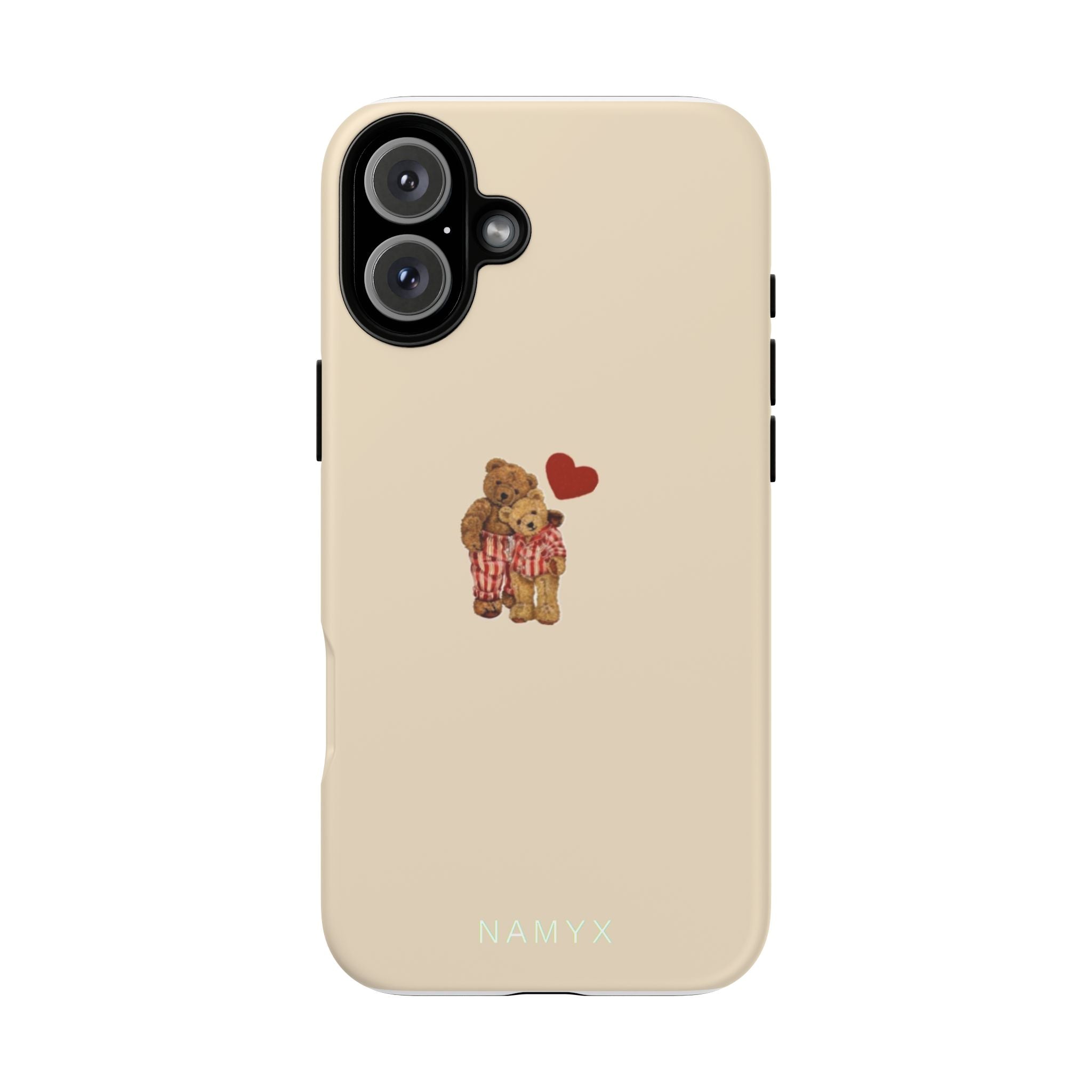 Teddy Heart Phone Case — Cute Vintage Plush Bear Protective iPhone Case