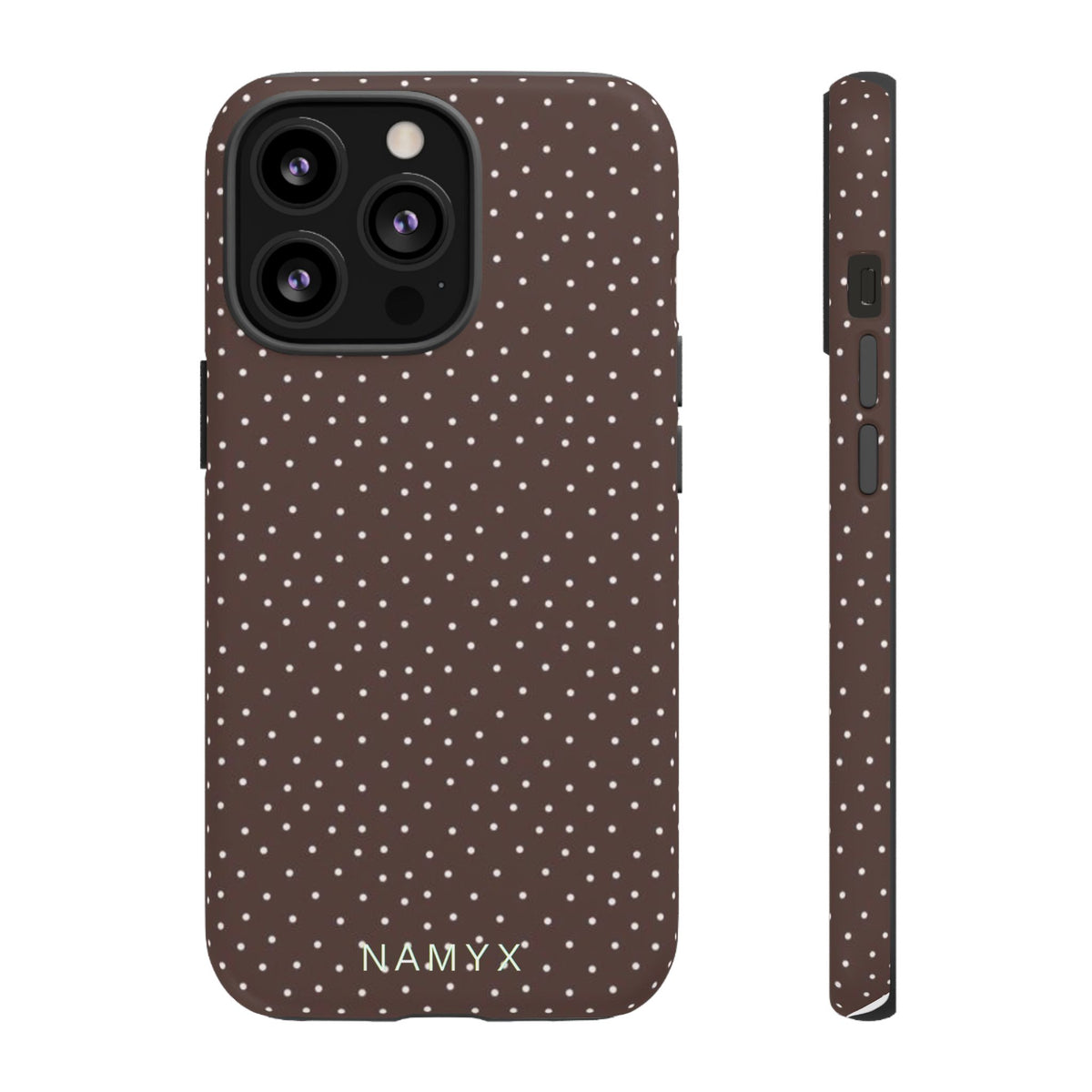 Brown Polka Dot Tough Phone Case - Slim Protective iPhone Cover