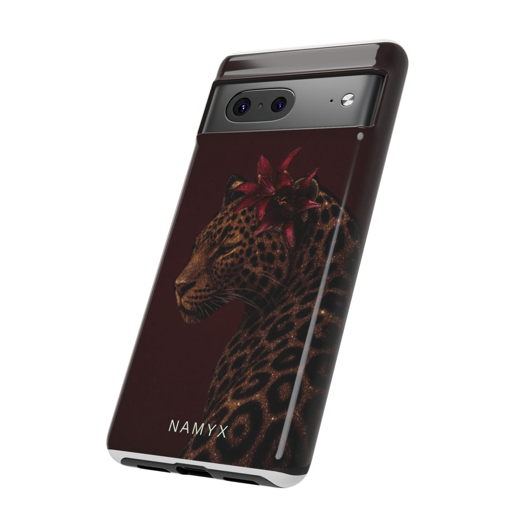 Leopard Floral Tough Phone Case