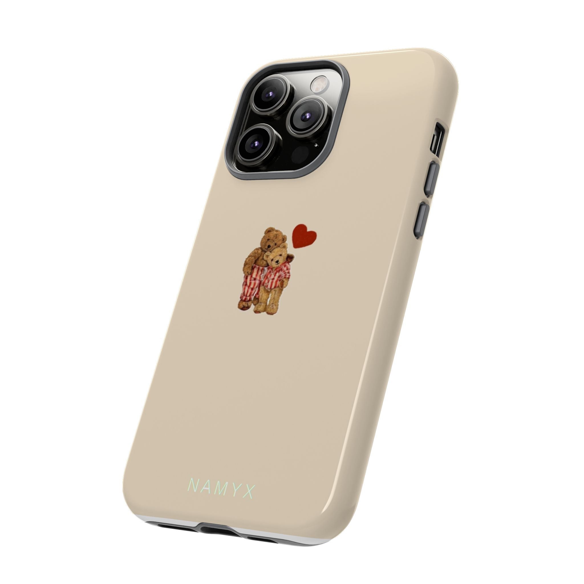 Teddy Heart Phone Case — Cute Vintage Plush Bear Protective iPhone Case