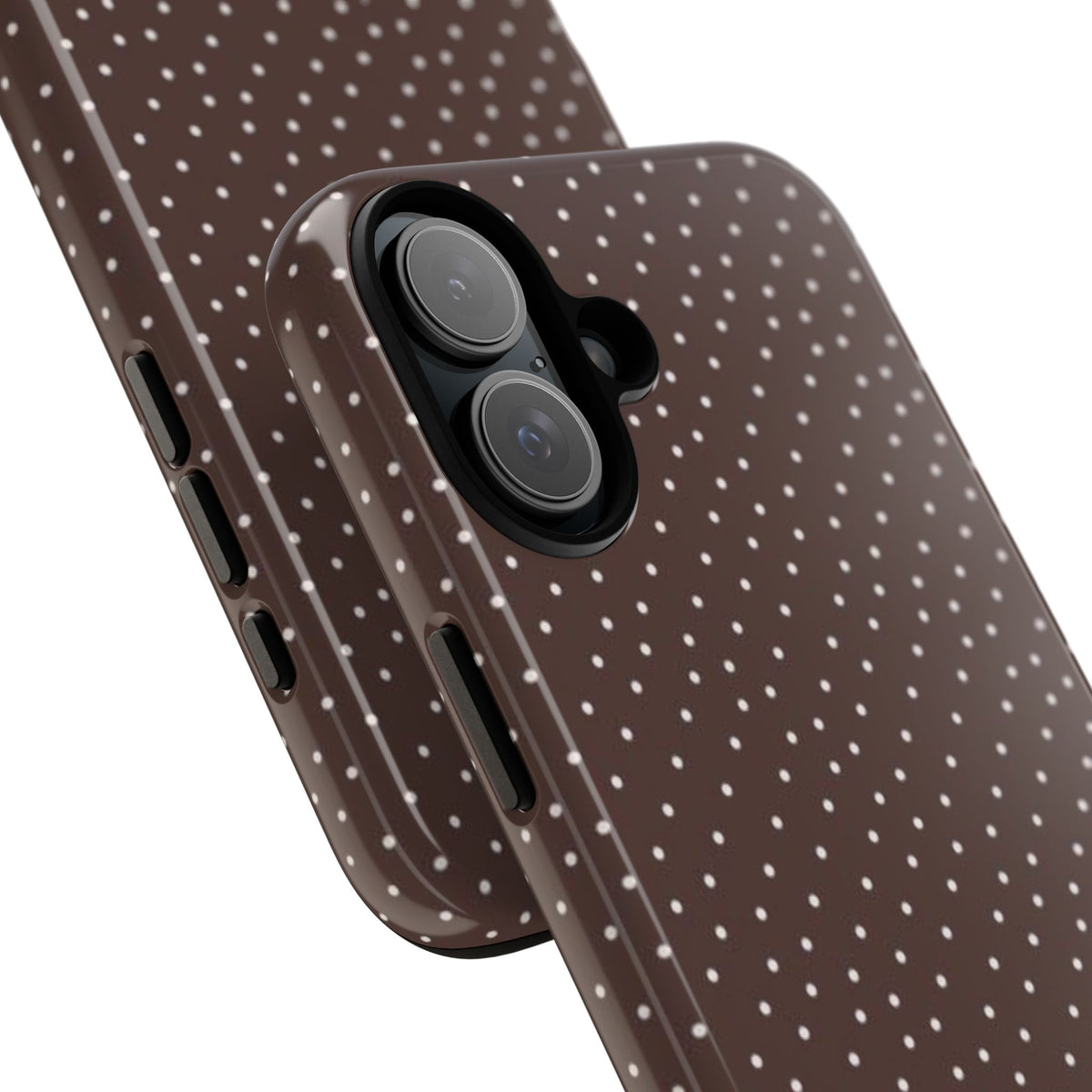 Brown Polka Dot Tough Phone Case - Slim Protective iPhone Cover