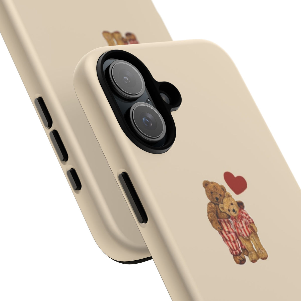 Teddy Heart Phone Case — Cute Vintage Plush Bear Protective iPhone Case