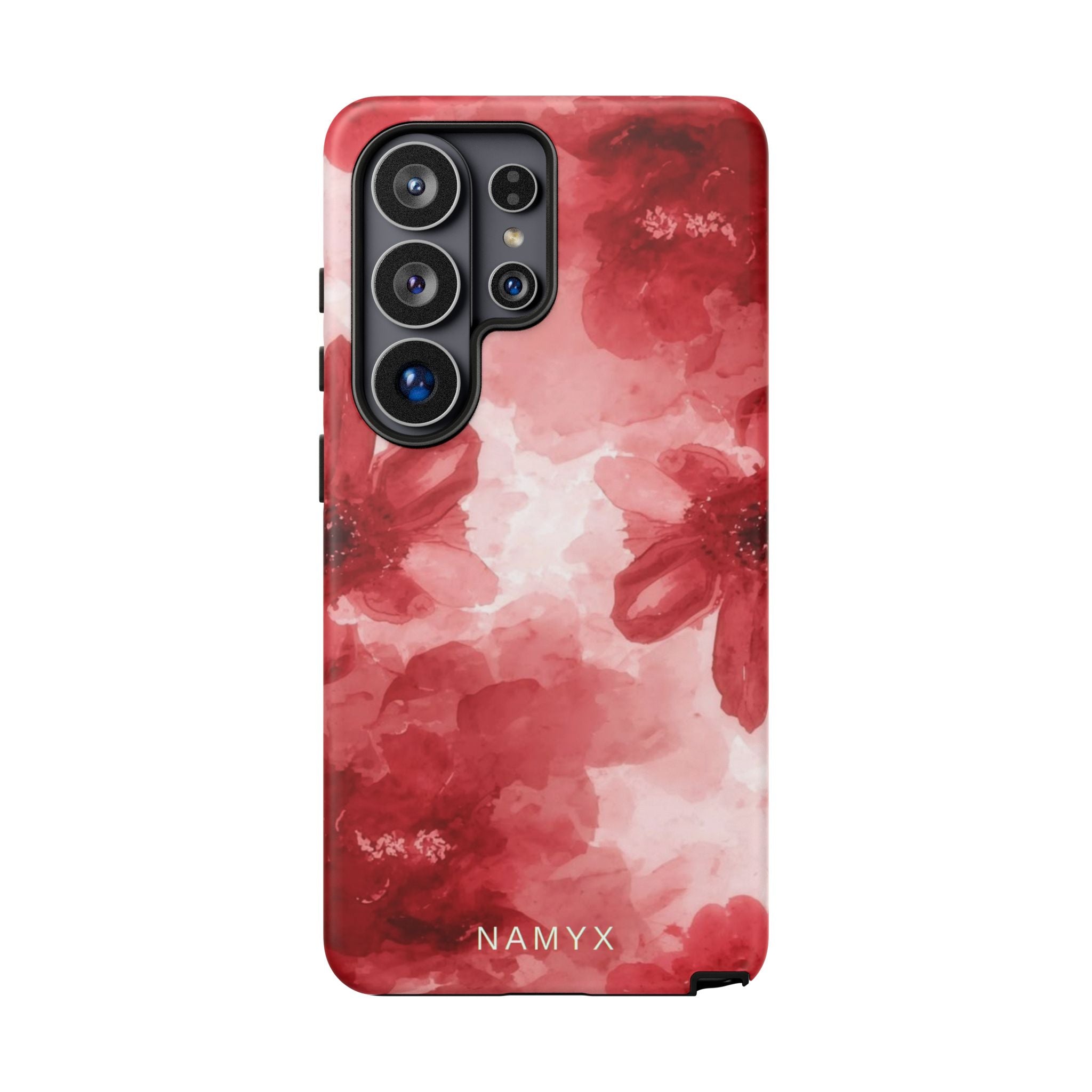 Floral Red Watercolor Tough Phone Case