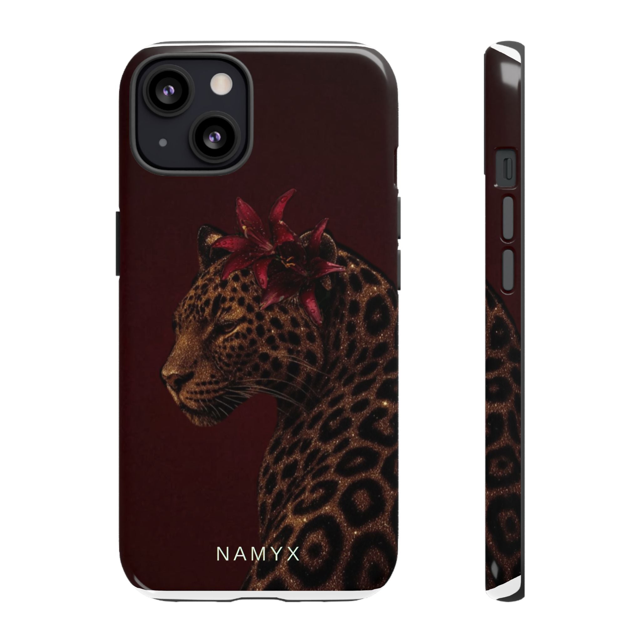 Leopard Floral Tough Phone Case