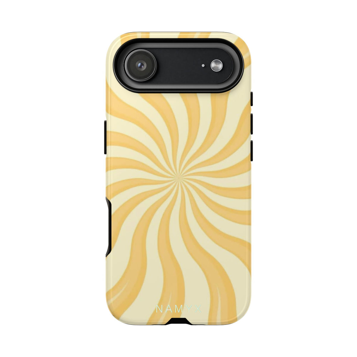 Phone Case — Retro Yellow Swirl Tough Protective Cover