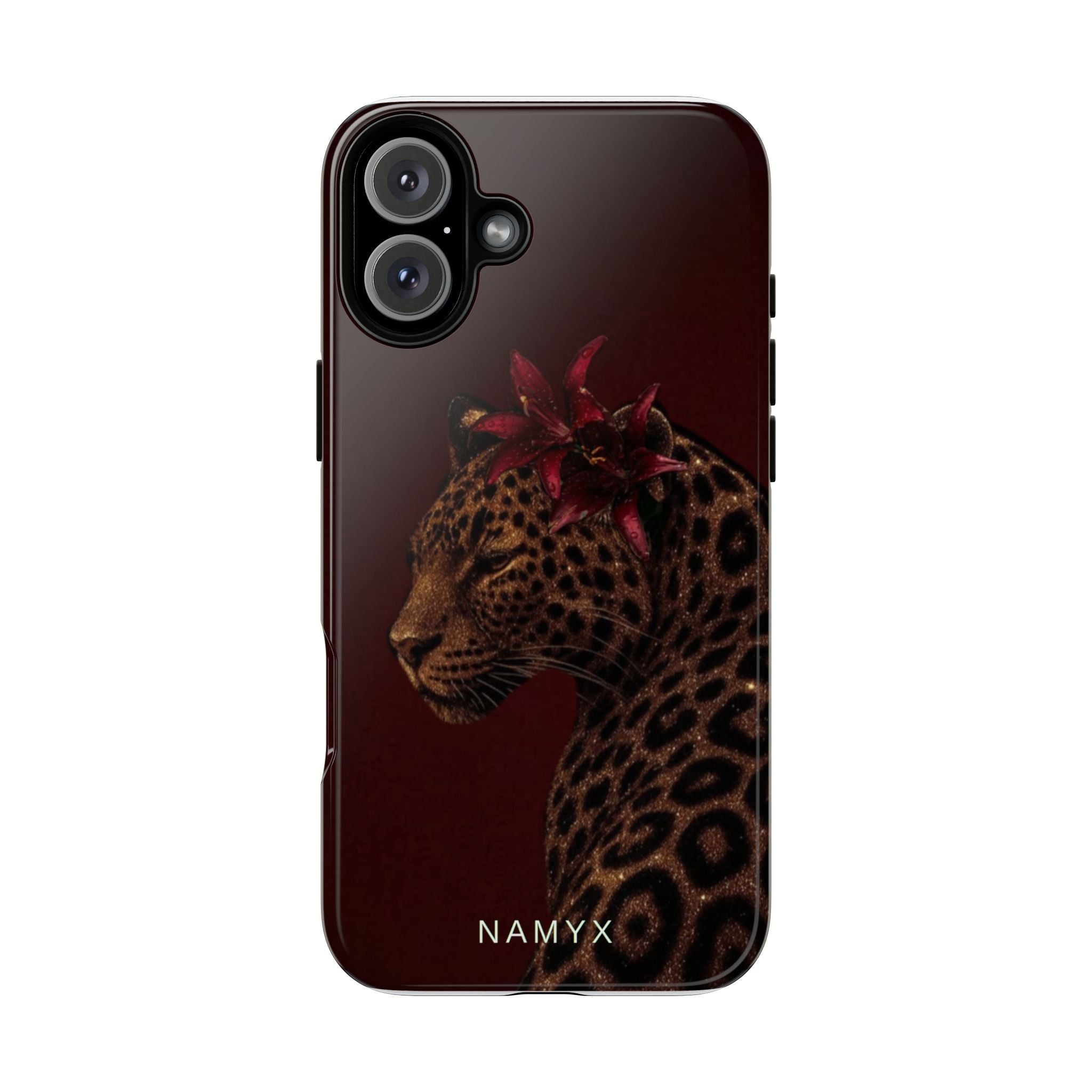 Leopard Floral Tough Phone Case