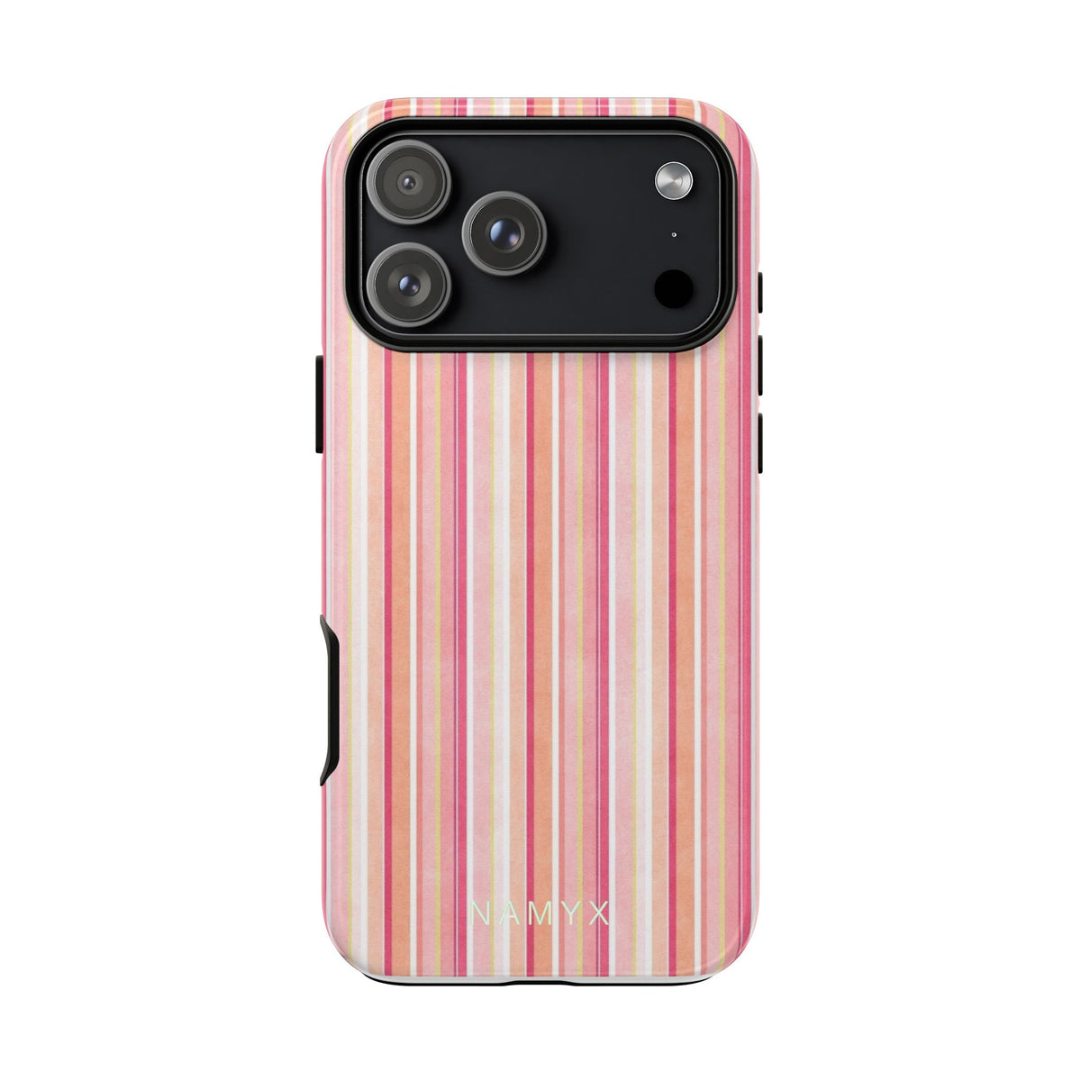 Pink Vintage Stripe Tough Phone Case