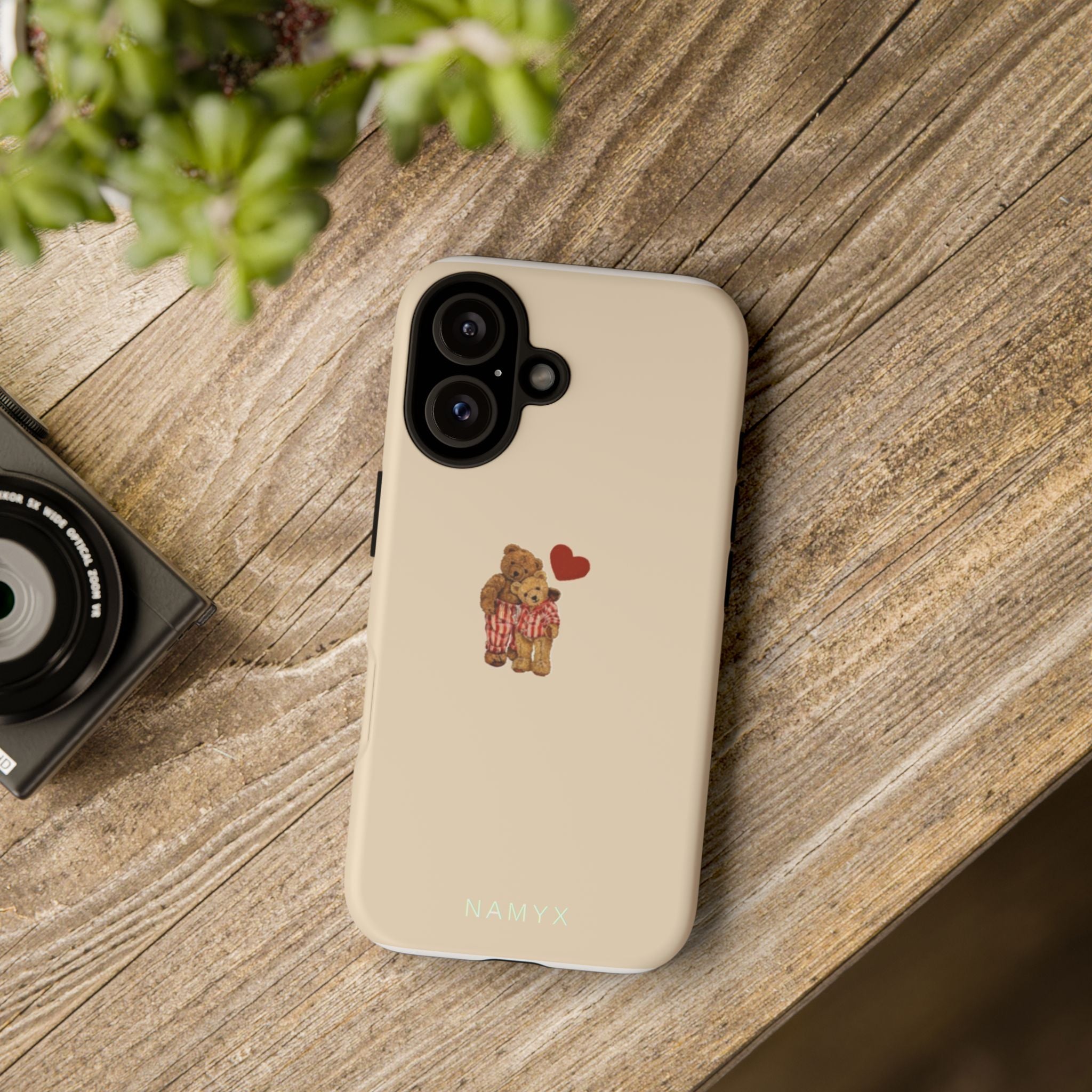 Teddy Heart Phone Case — Cute Vintage Plush Bear Protective iPhone Case