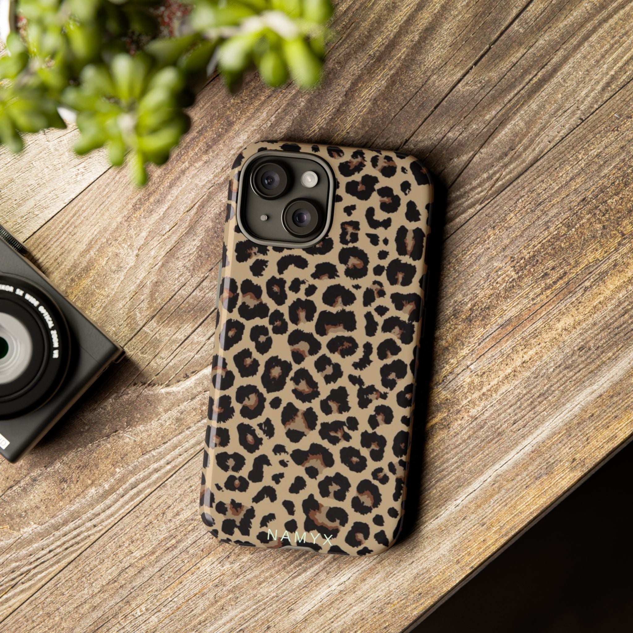 Leopard Print Tough Phone Case – Durable Protective Animal Print Phone Cover