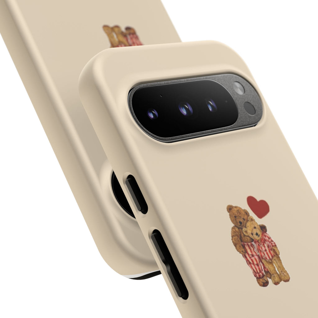 Teddy Heart Phone Case — Cute Vintage Plush Bear Protective iPhone Case