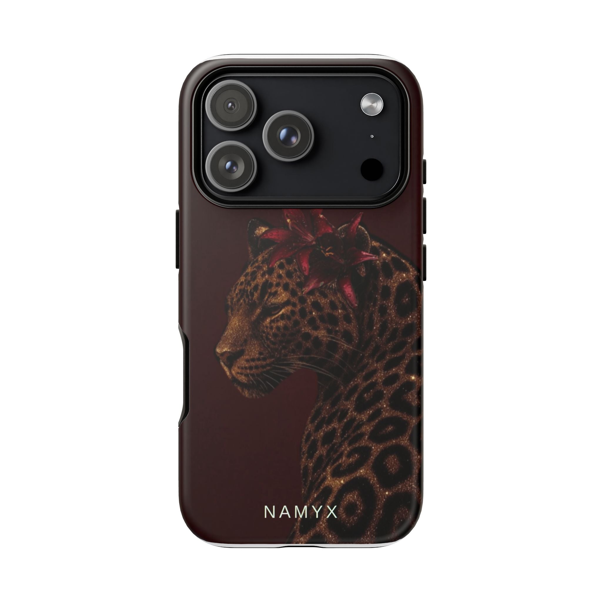 Leopard Floral Tough Phone Case