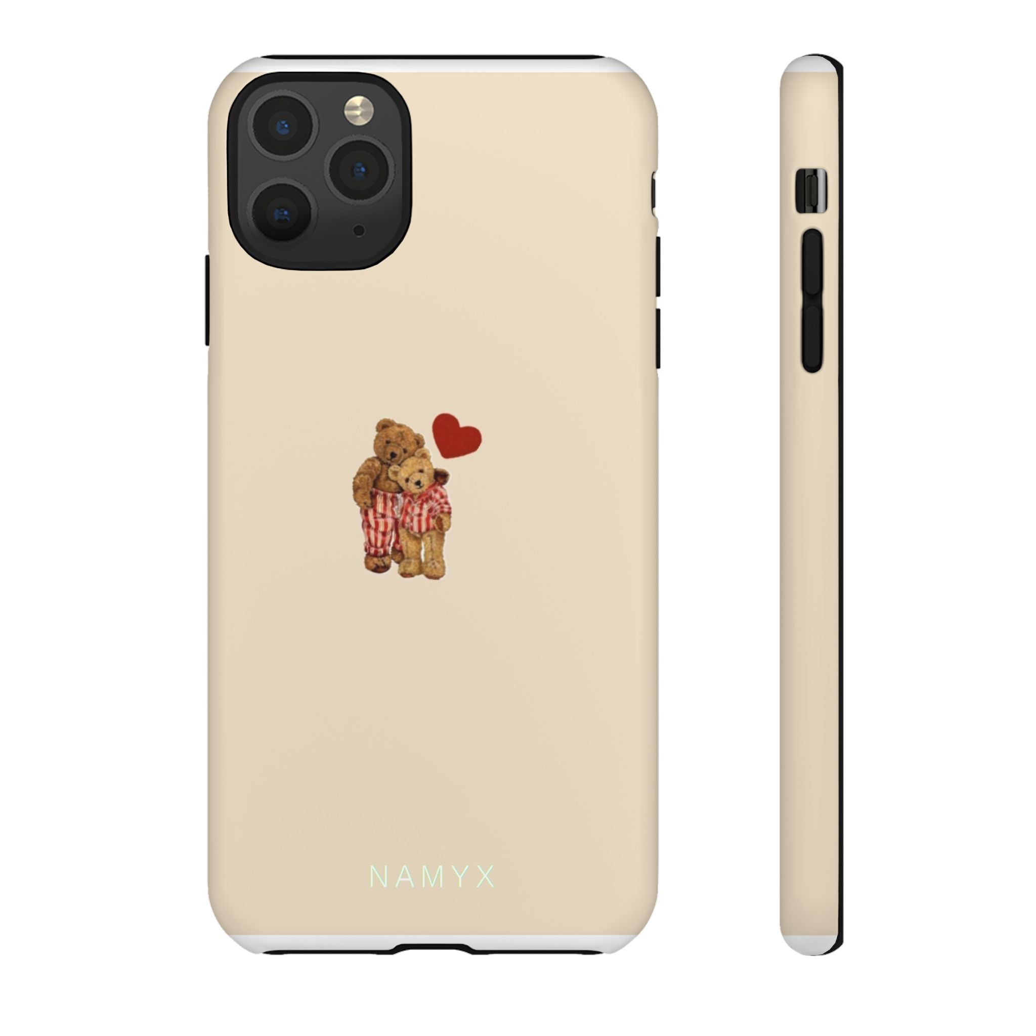 Teddy Heart Phone Case — Cute Vintage Plush Bear Protective iPhone Case