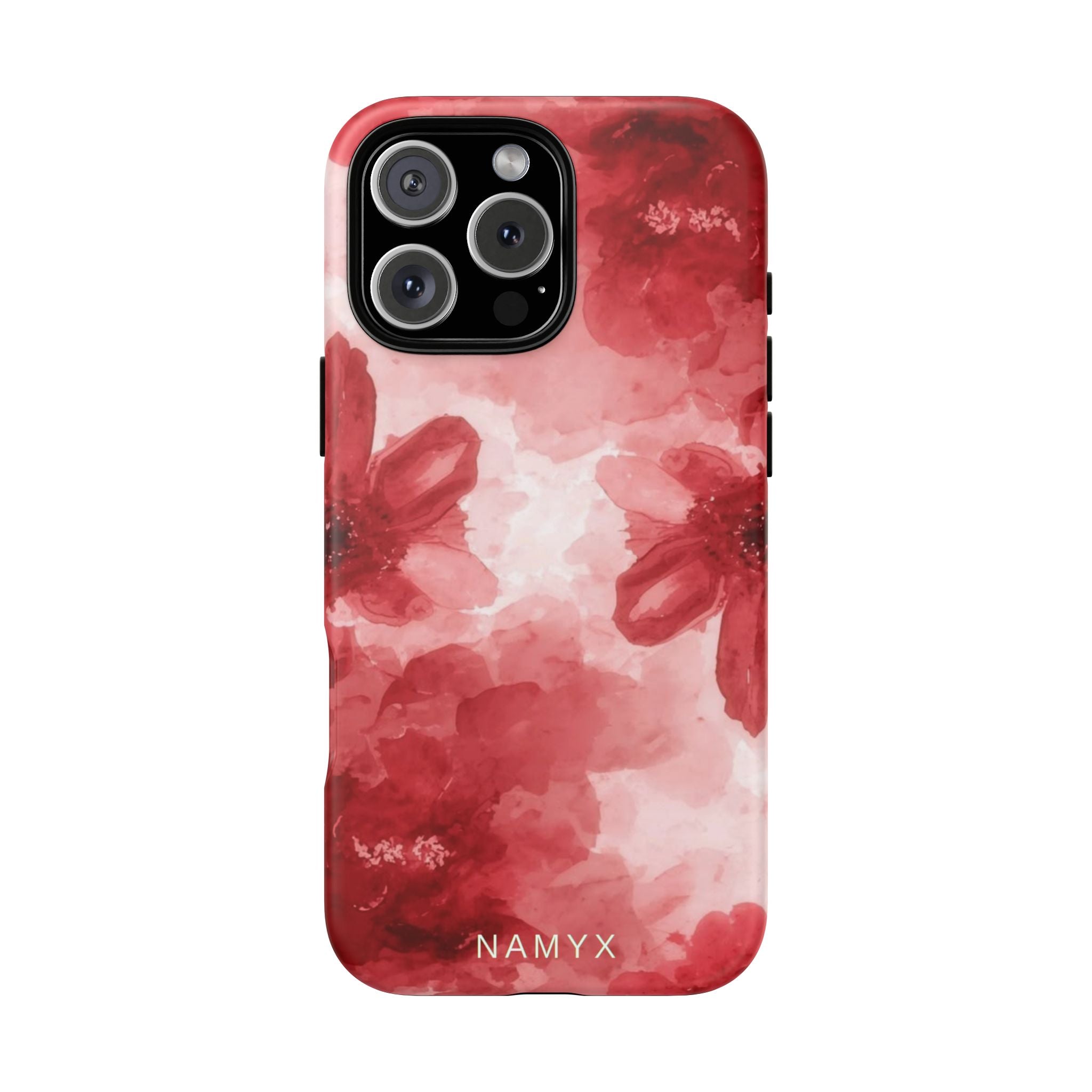 Floral Red Watercolor Tough Phone Case