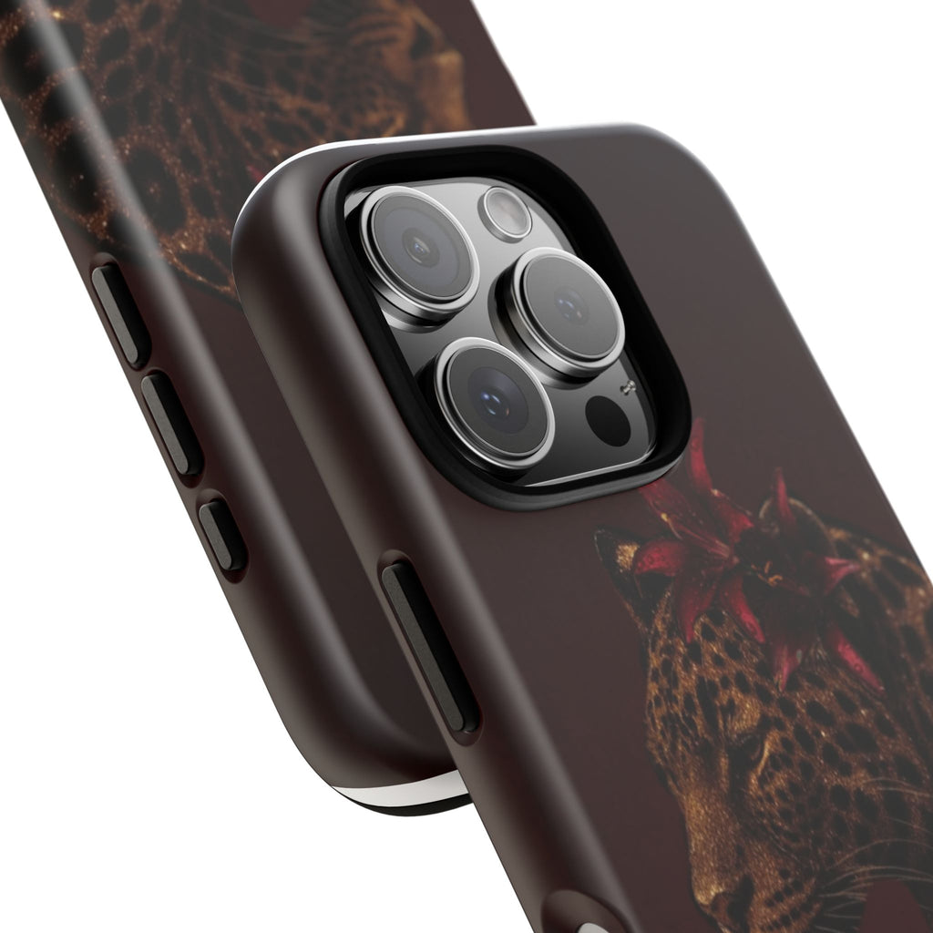 Leopard Floral Tough Phone Case