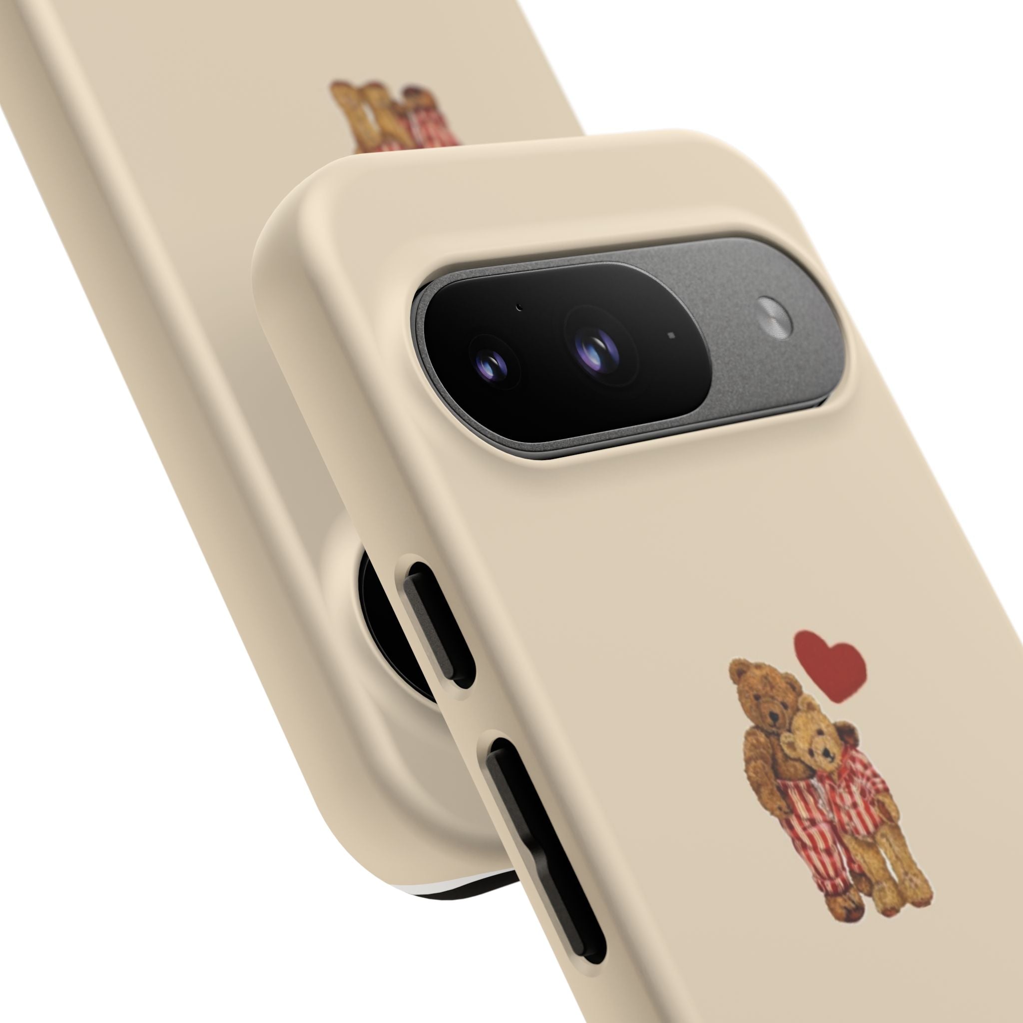Teddy Heart Phone Case — Cute Vintage Plush Bear Protective iPhone Case