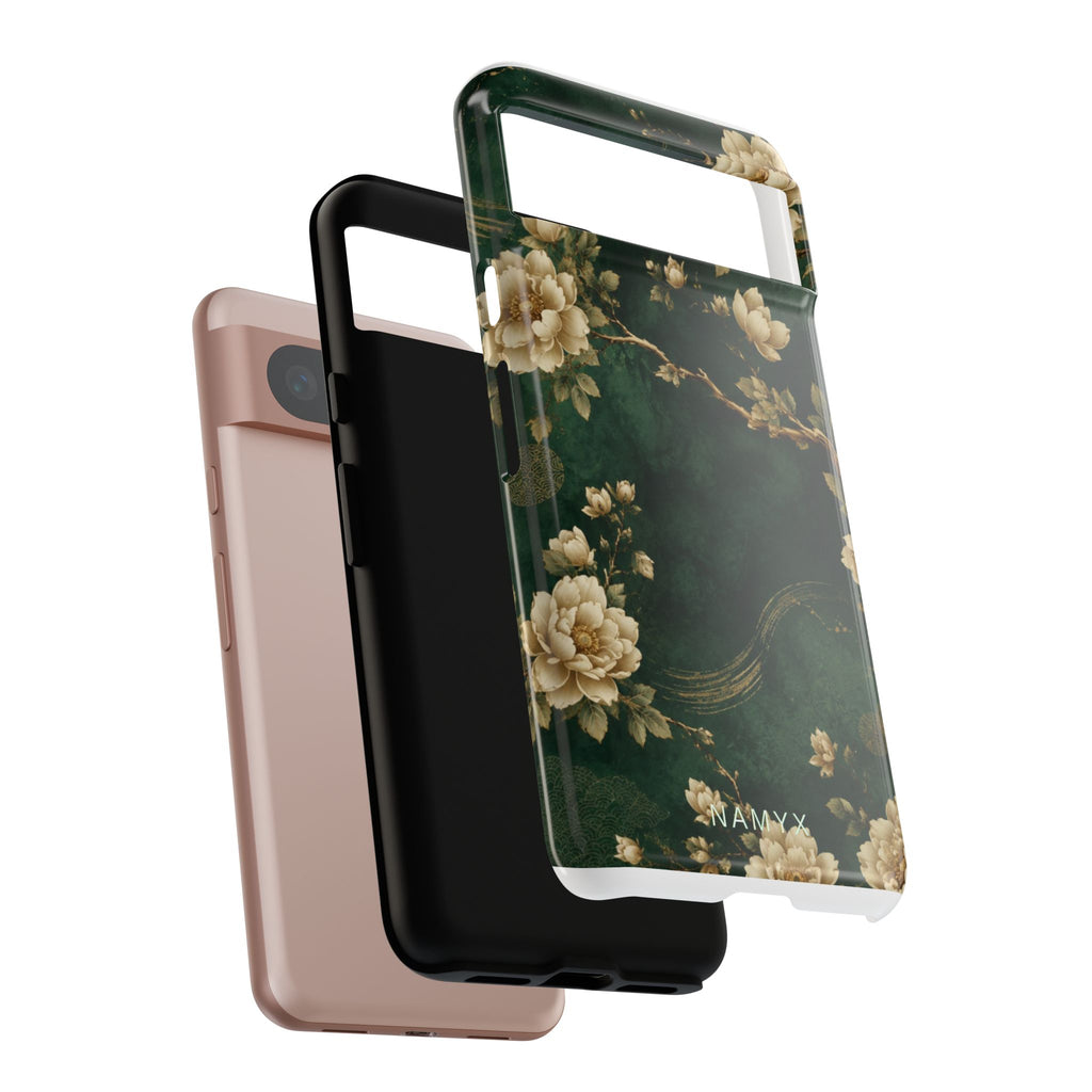 Floral Jade Tough Phone Case