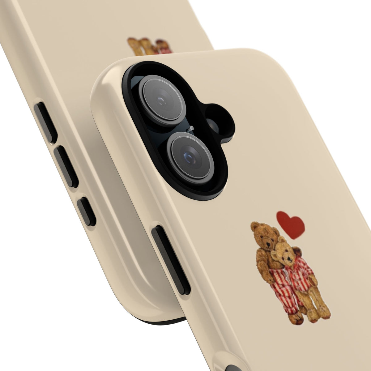 Teddy Heart Phone Case — Cute Vintage Plush Bear Protective iPhone Case