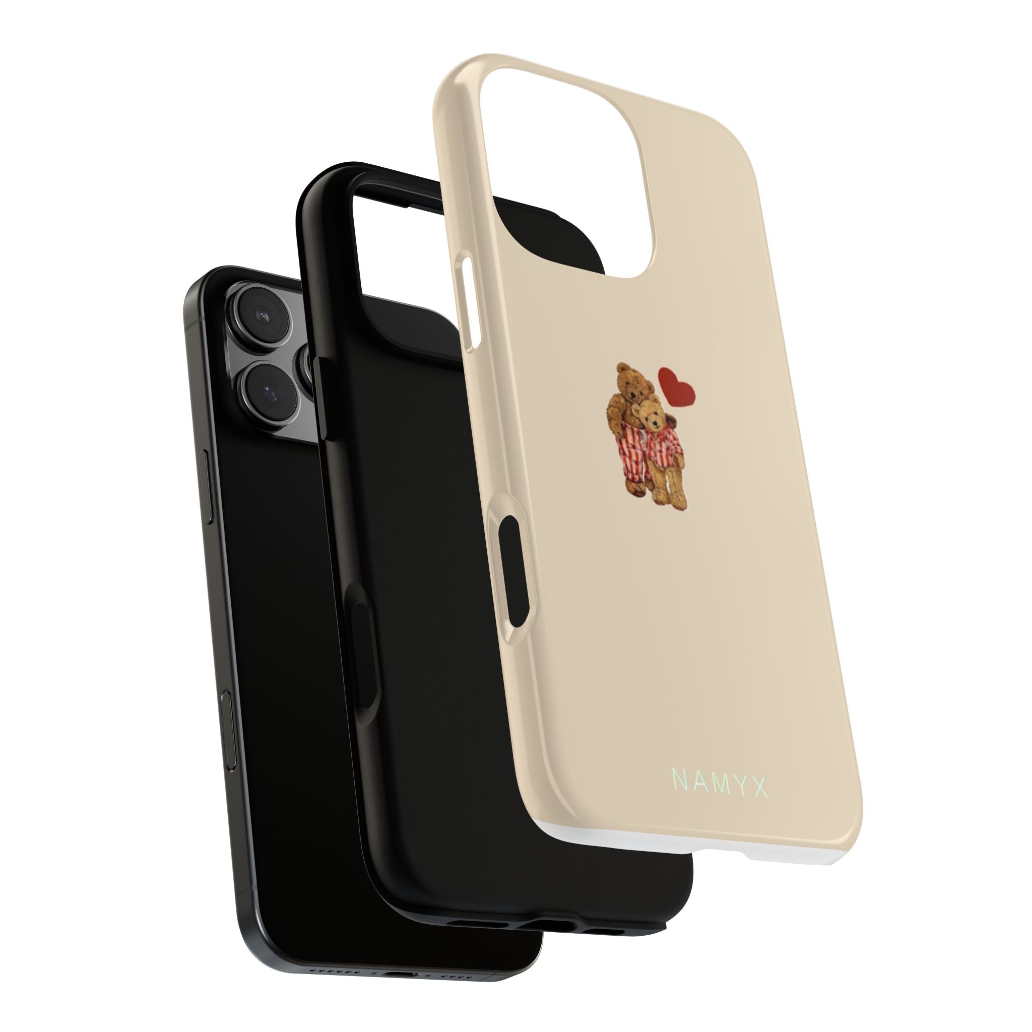 Teddy Heart Phone Case — Cute Vintage Plush Bear Protective iPhone Case