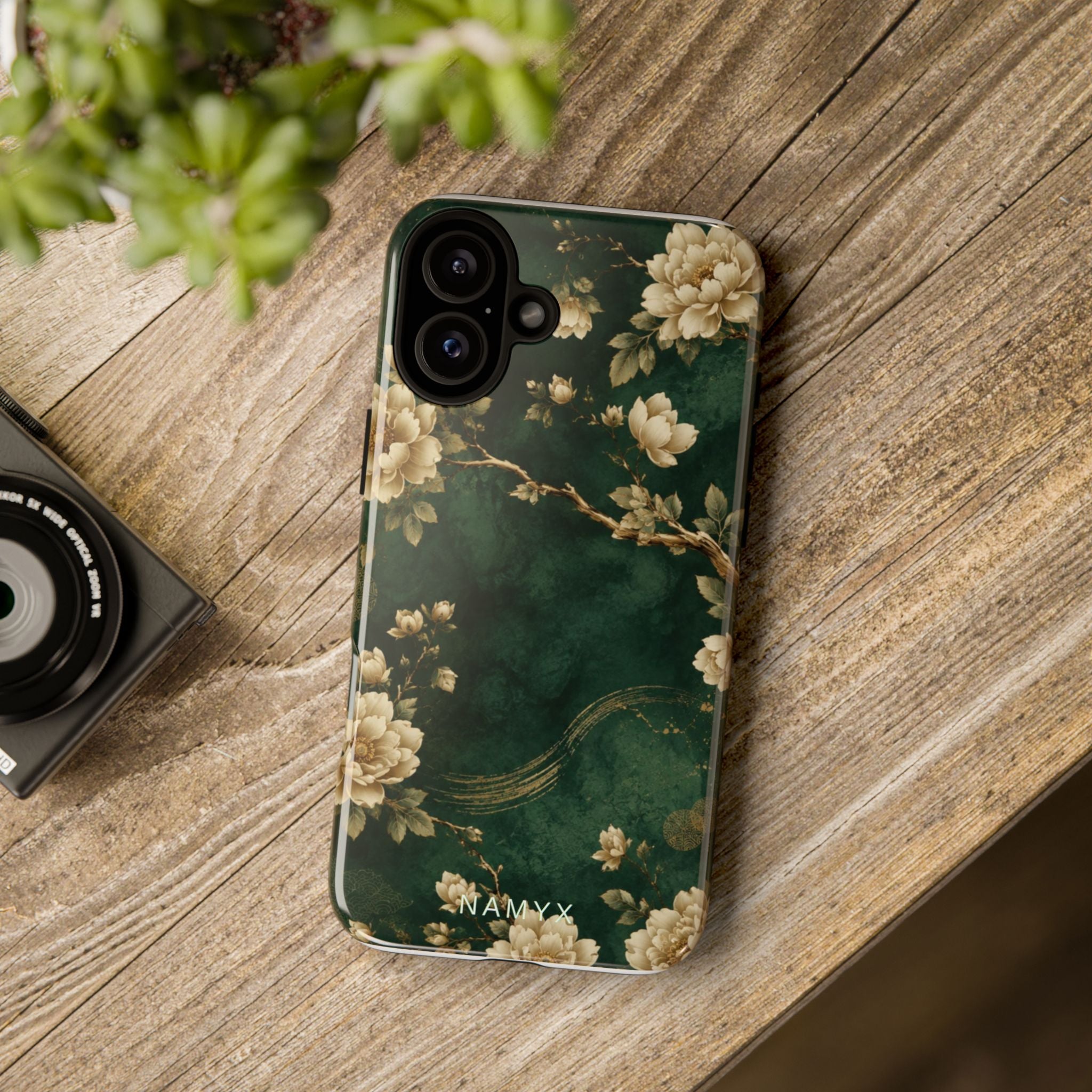 Floral Jade Tough Phone Case