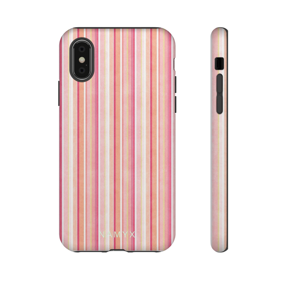 Pink Vintage Stripe Tough Phone Case