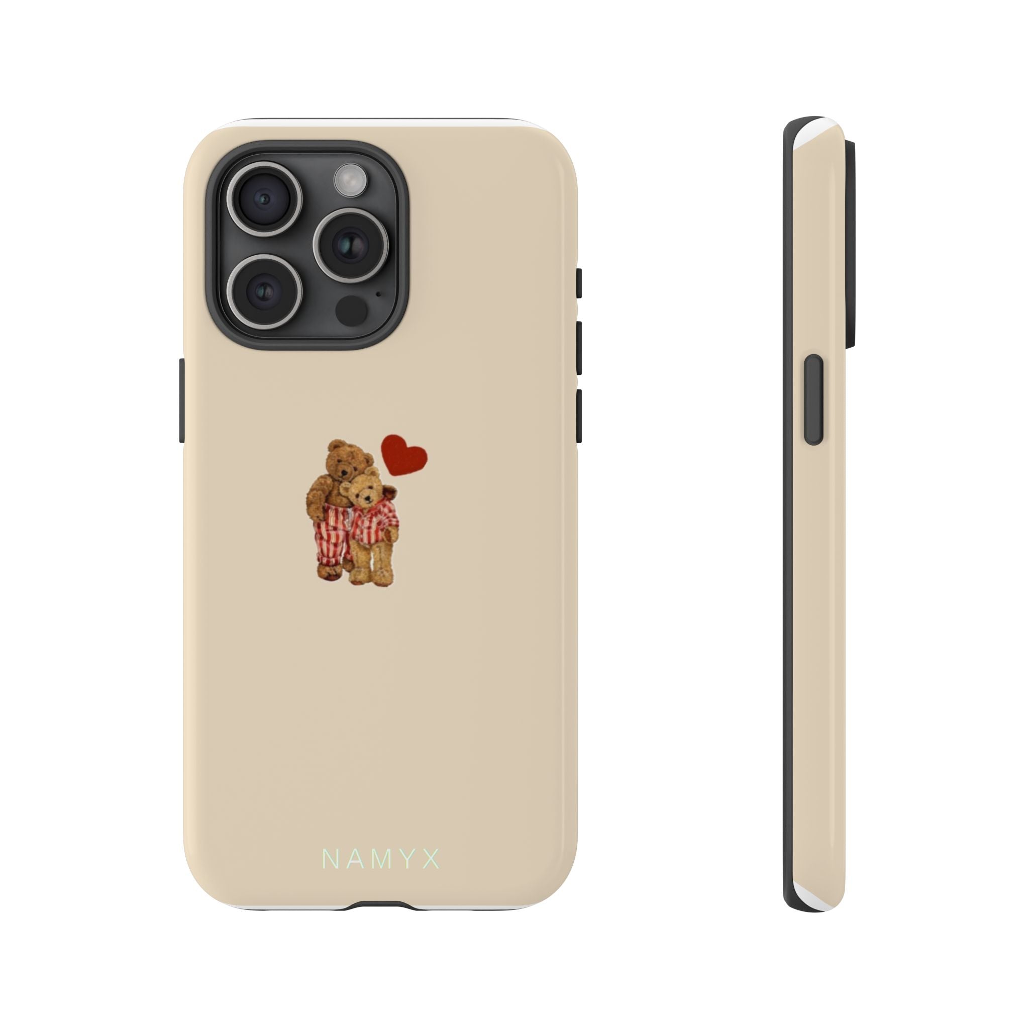 Teddy Heart Phone Case — Cute Vintage Plush Bear Protective iPhone Case