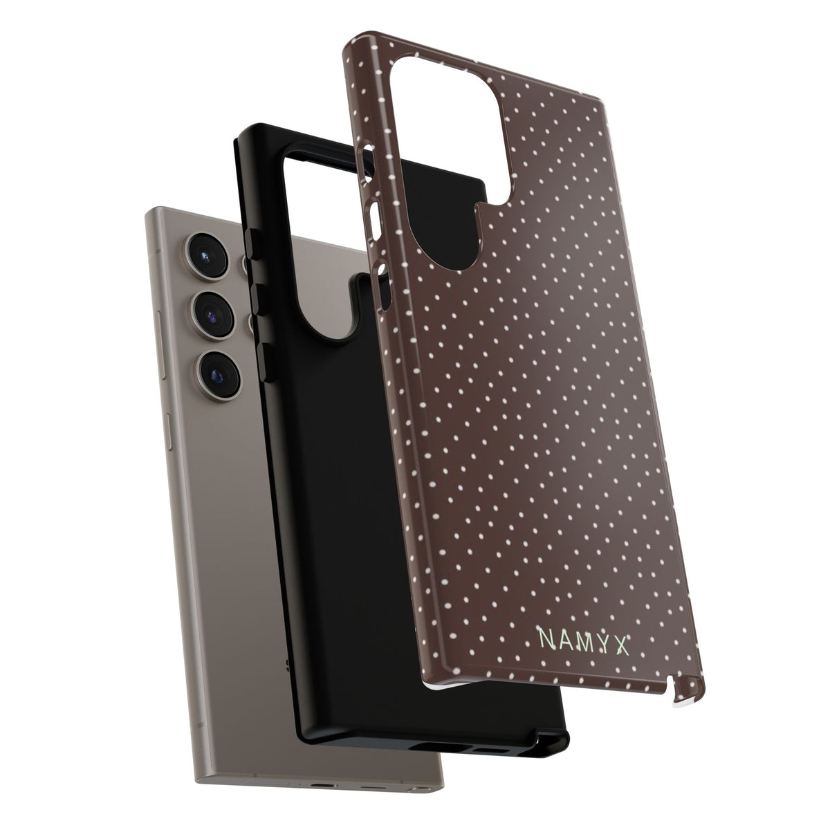Brown Polka Dot Tough Phone Case - Slim Protective iPhone Cover