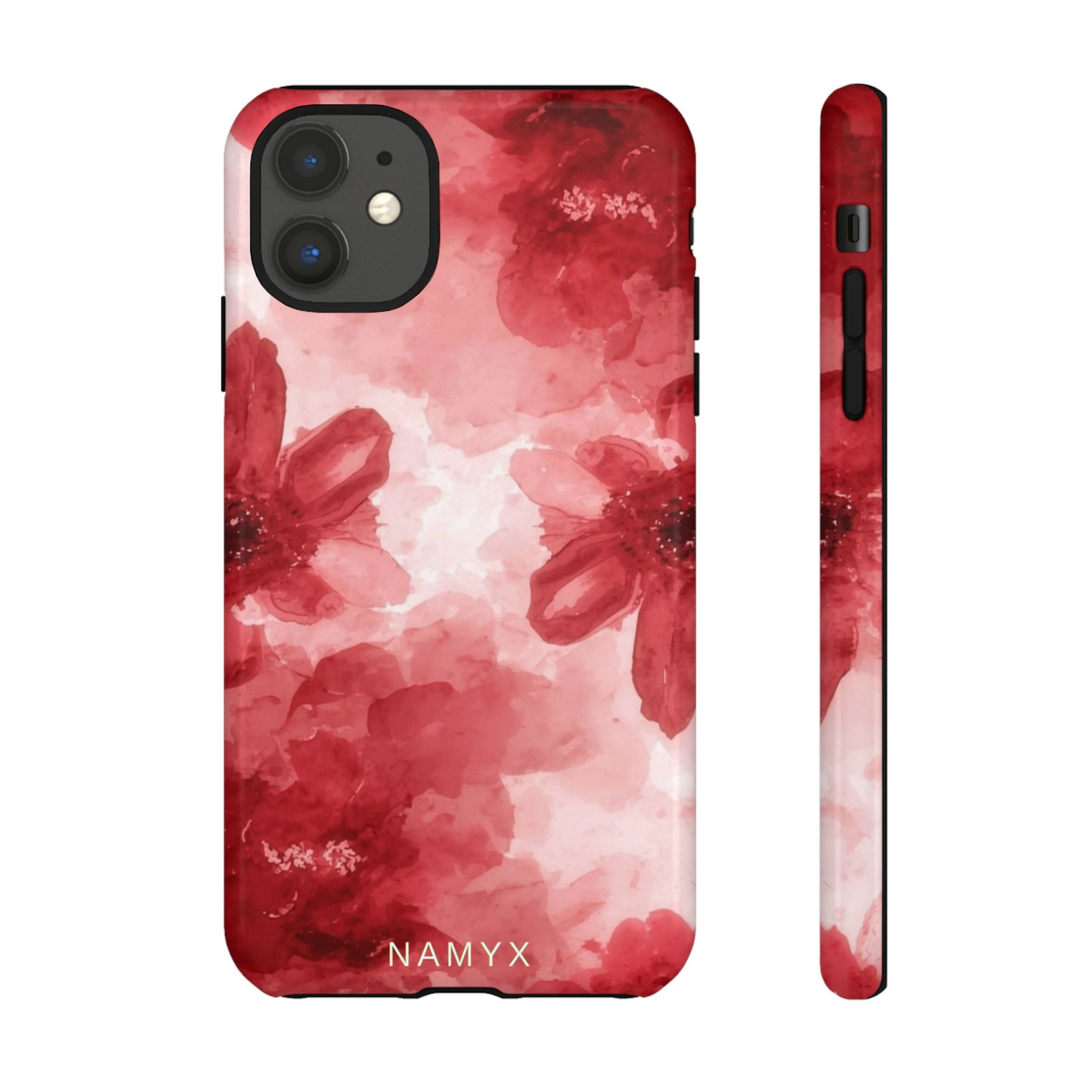 Floral Red Watercolor Tough Phone Case
