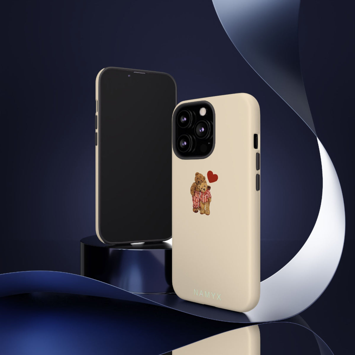 Teddy Heart Phone Case — Cute Vintage Plush Bear Protective iPhone Case