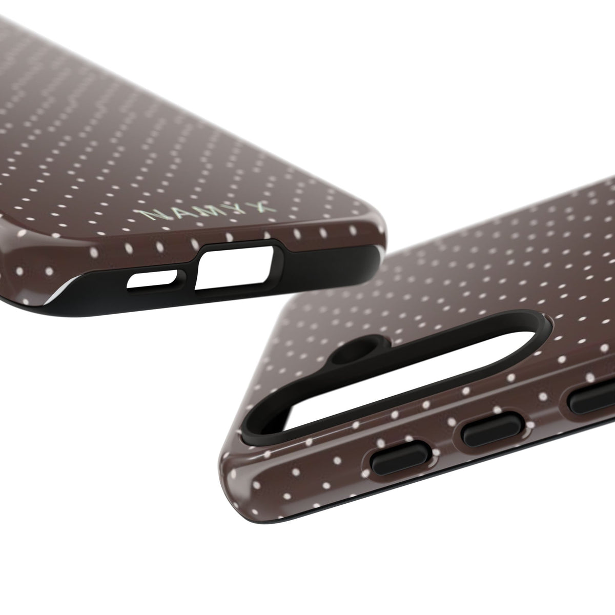 Brown Polka Dot Tough Phone Case - Slim Protective iPhone Cover