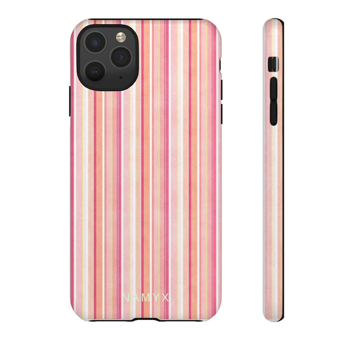 Pink Vintage Stripe Tough Phone Case