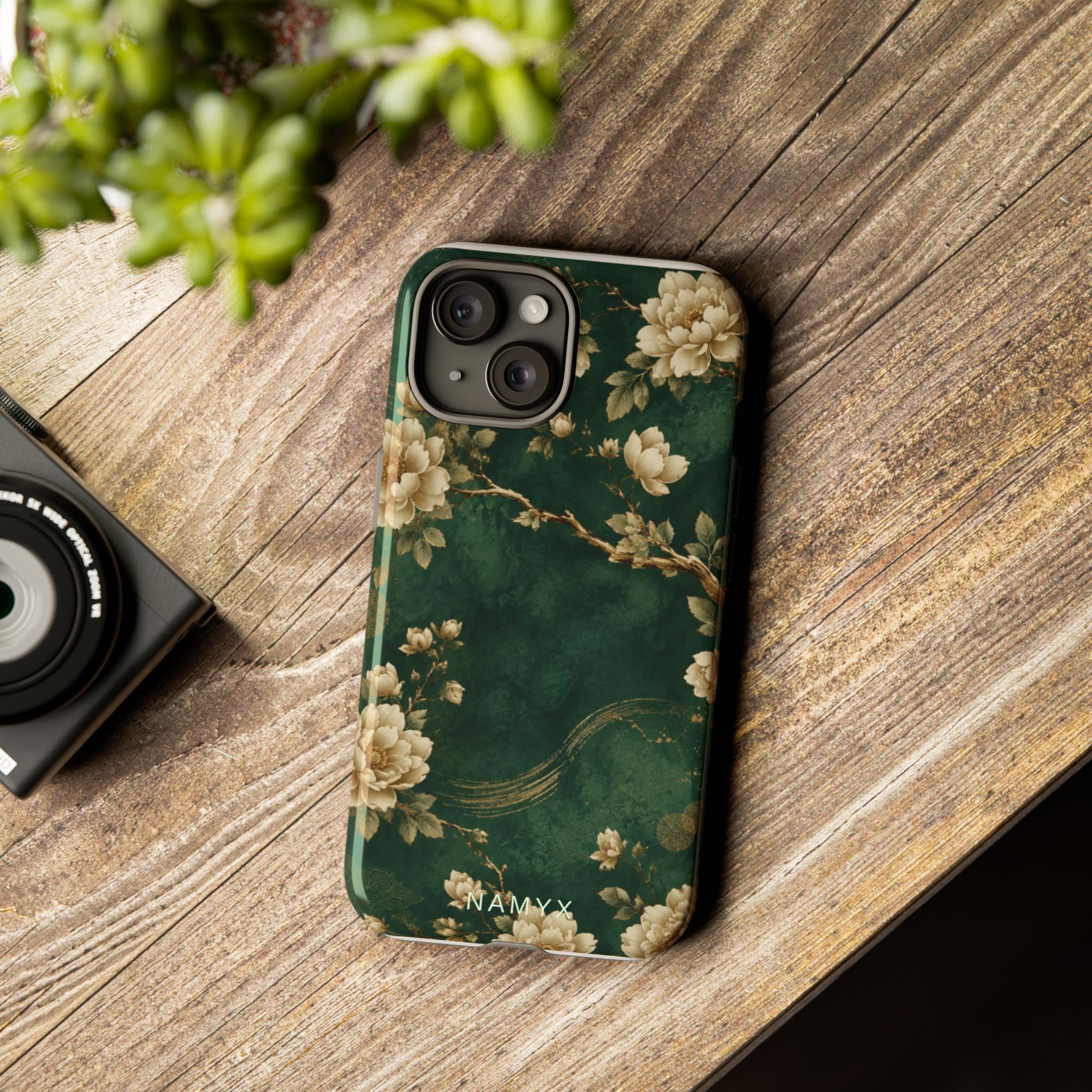 Floral Jade Tough Phone Case