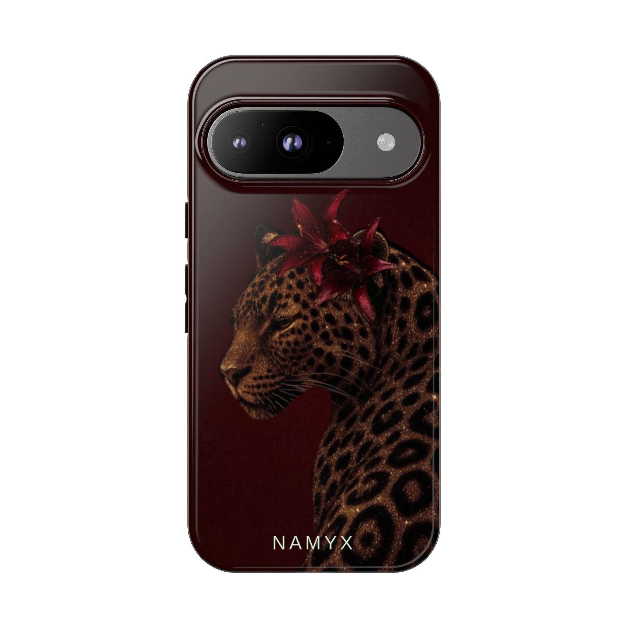 Leopard Floral Tough Phone Case